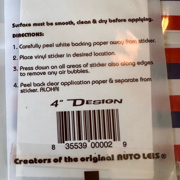 586. Tiki Toes Made in Hawaii, 4” Hawaiian flag vinyl sticker NEW - Picture 3 of 4